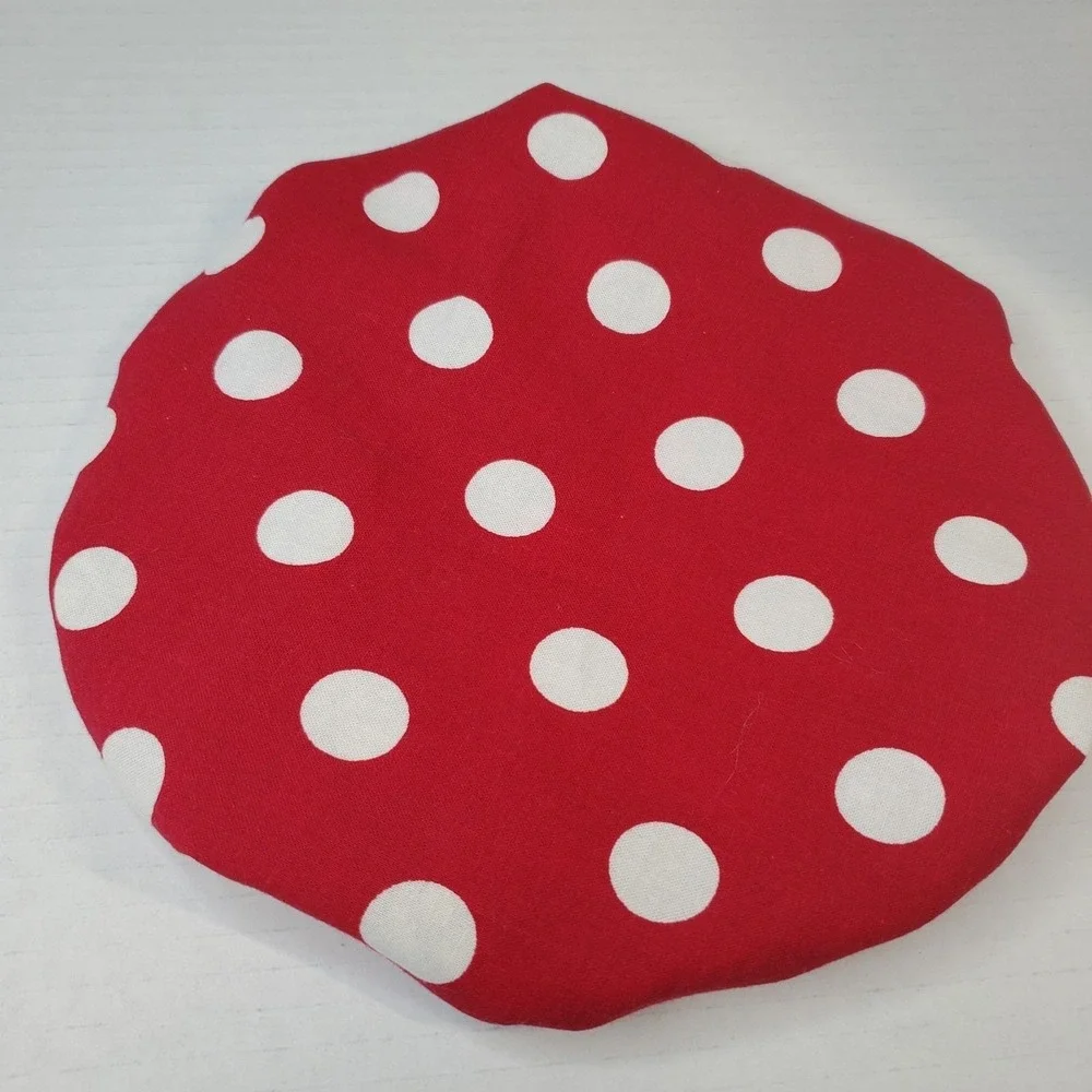 Cherries‎ On Black Polka Dot Reversible KitchenAid Mixer Mixing Bowl Cover Decor
